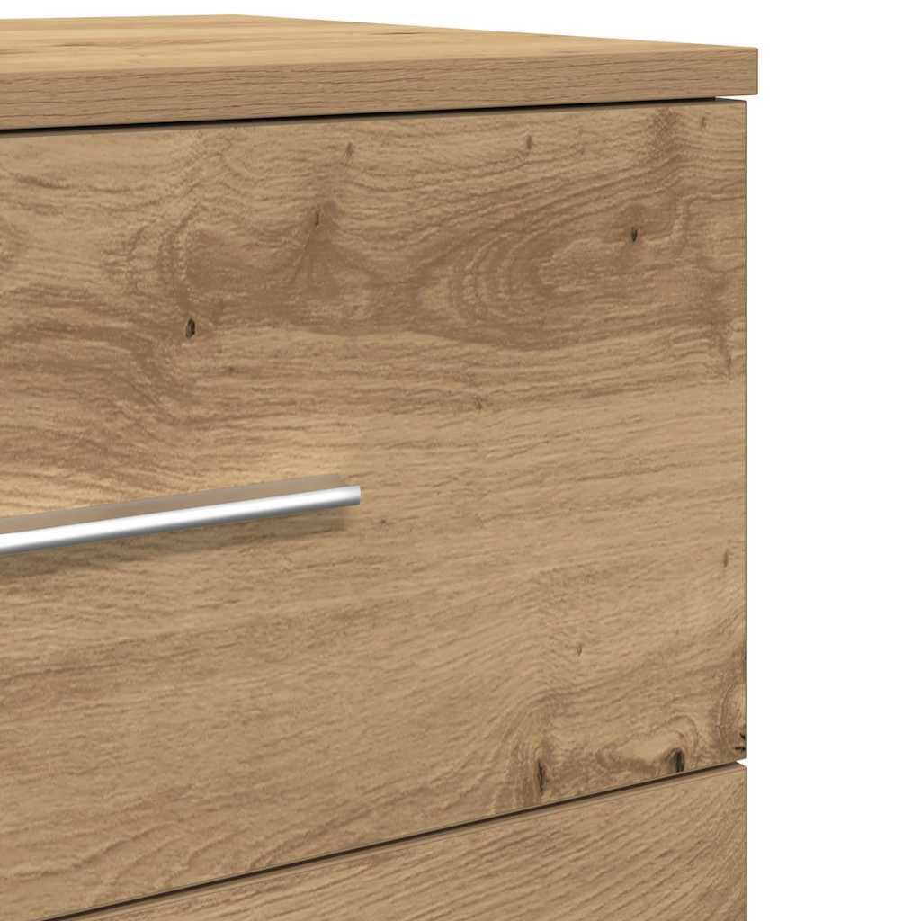 Tables de chevet 2 pcs avec 2 tiroirs chêne artisanal 40 x 36 x 50 cm - XIOS