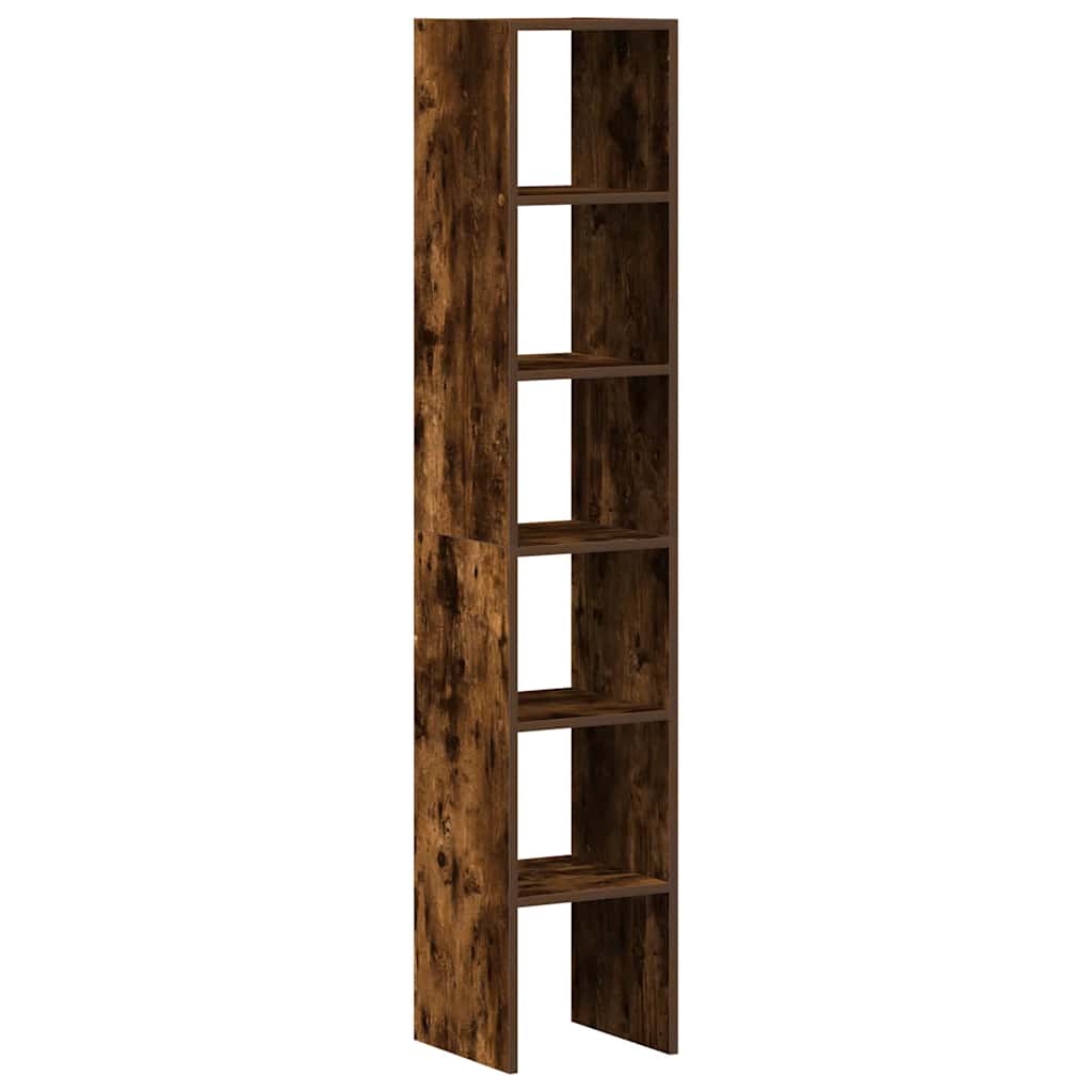 Bibliothèques 2 pcs empilable chêne fumé bois d'ingénierie - XIOS
