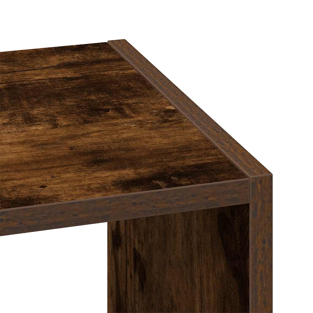 Bibliothèques 2 pcs empilable chêne fumé bois d'ingénierie - XIOS