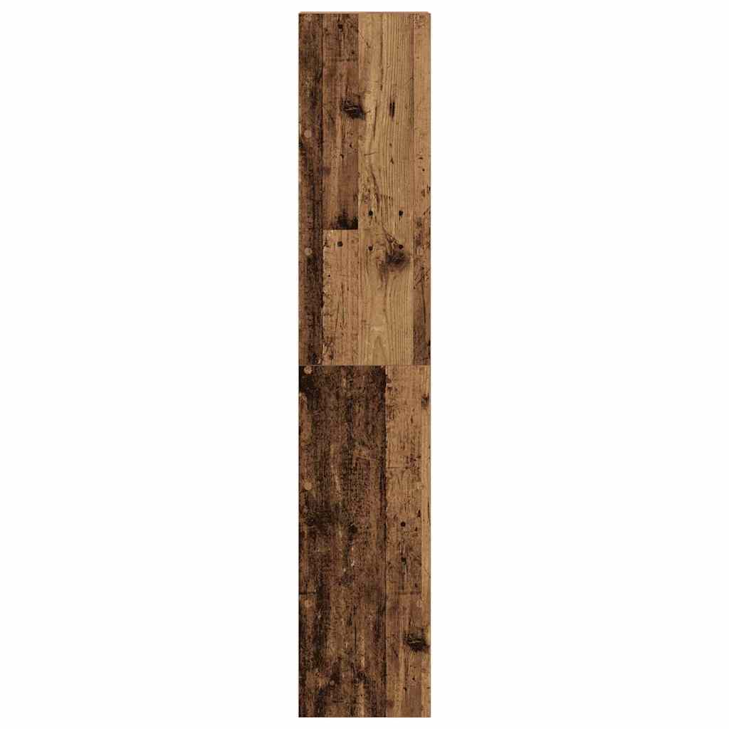 Bibliothèques 2 pcs empilable vieux bois bois d'ingénierie - XIOS