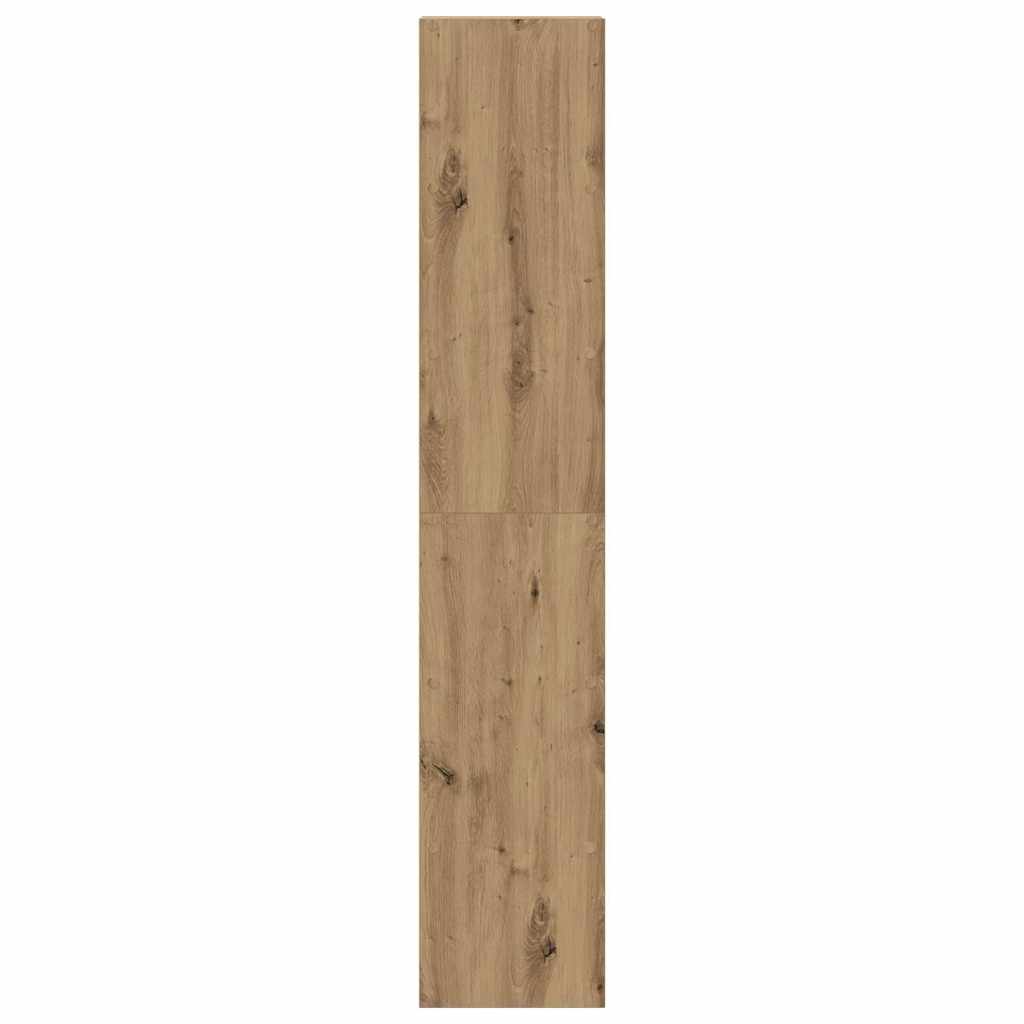 Bibliothèques 2 pcs empilable chêne artisanal bois d'ingénierie - XIOS