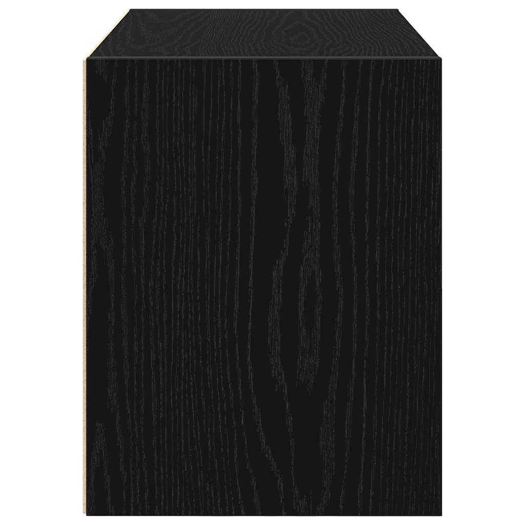 Armoire avec 2 tiroirs chêne noir 60x31x40 cm bois d'ingénierie - XIOS
