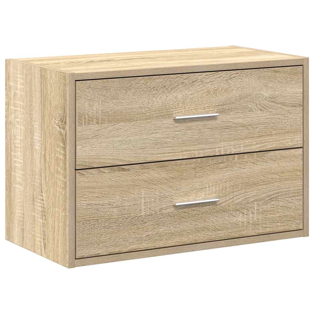 Armoire avec 2 tiroirs chêne sonoma 60x31x40 cm bois ingénierie - XIOS