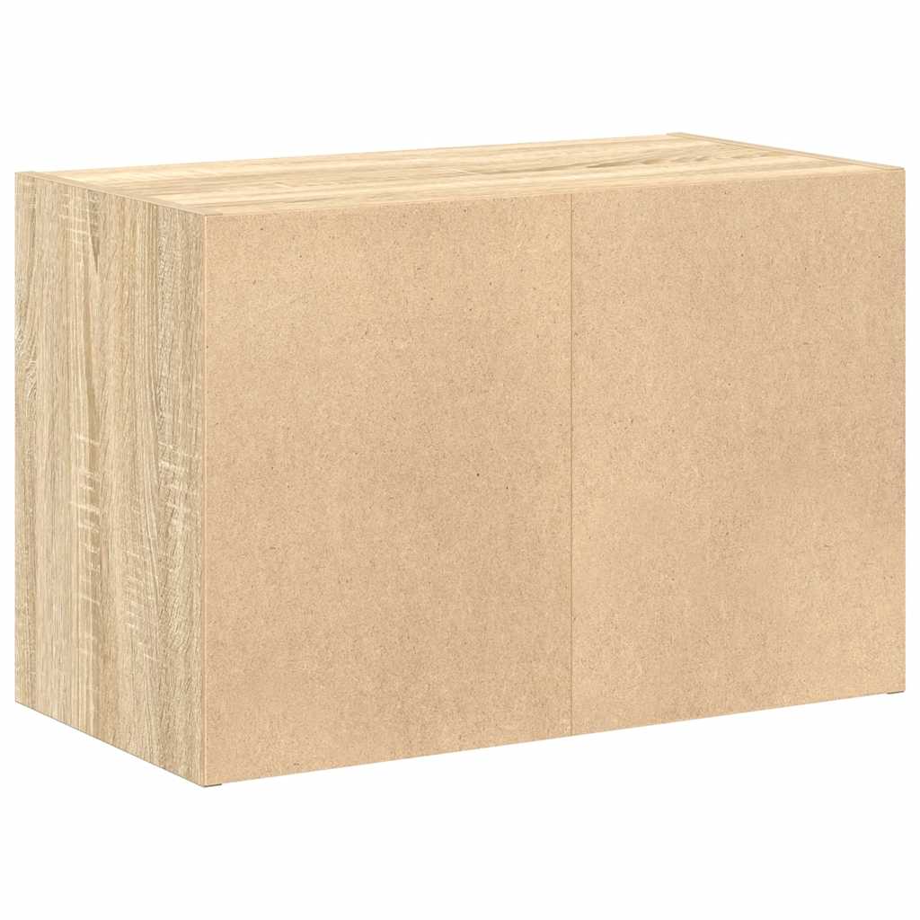 Armoire avec 2 tiroirs chêne sonoma 60x31x40 cm bois ingénierie - XIOS