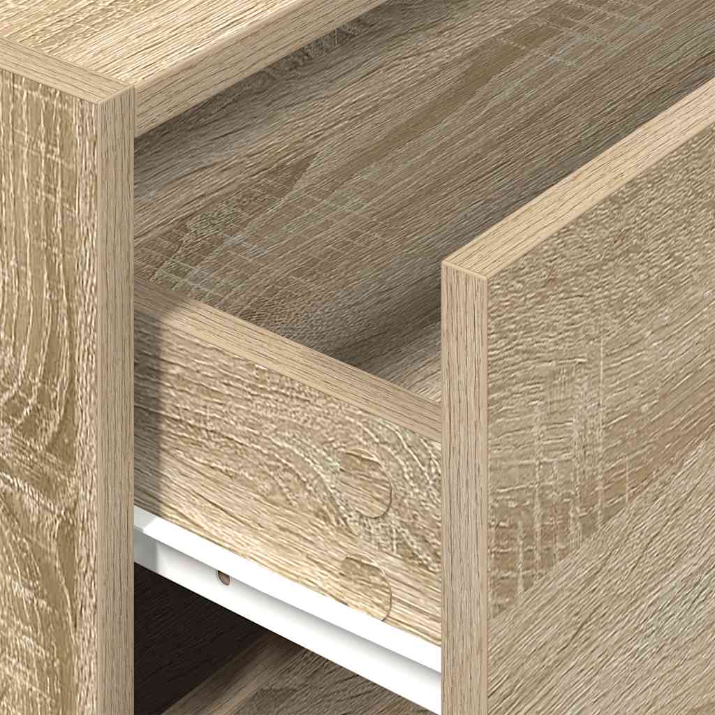 Armoire avec 2 tiroirs chêne sonoma 60x31x40 cm bois ingénierie - XIOS