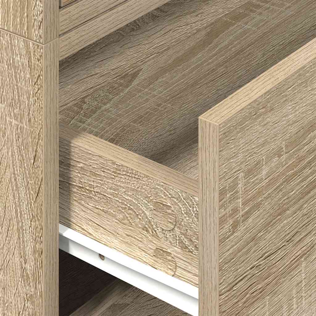 Armoires avec 2 tiroirs 2 pcs chêne sonoma bois d'ingénierie - XIOS