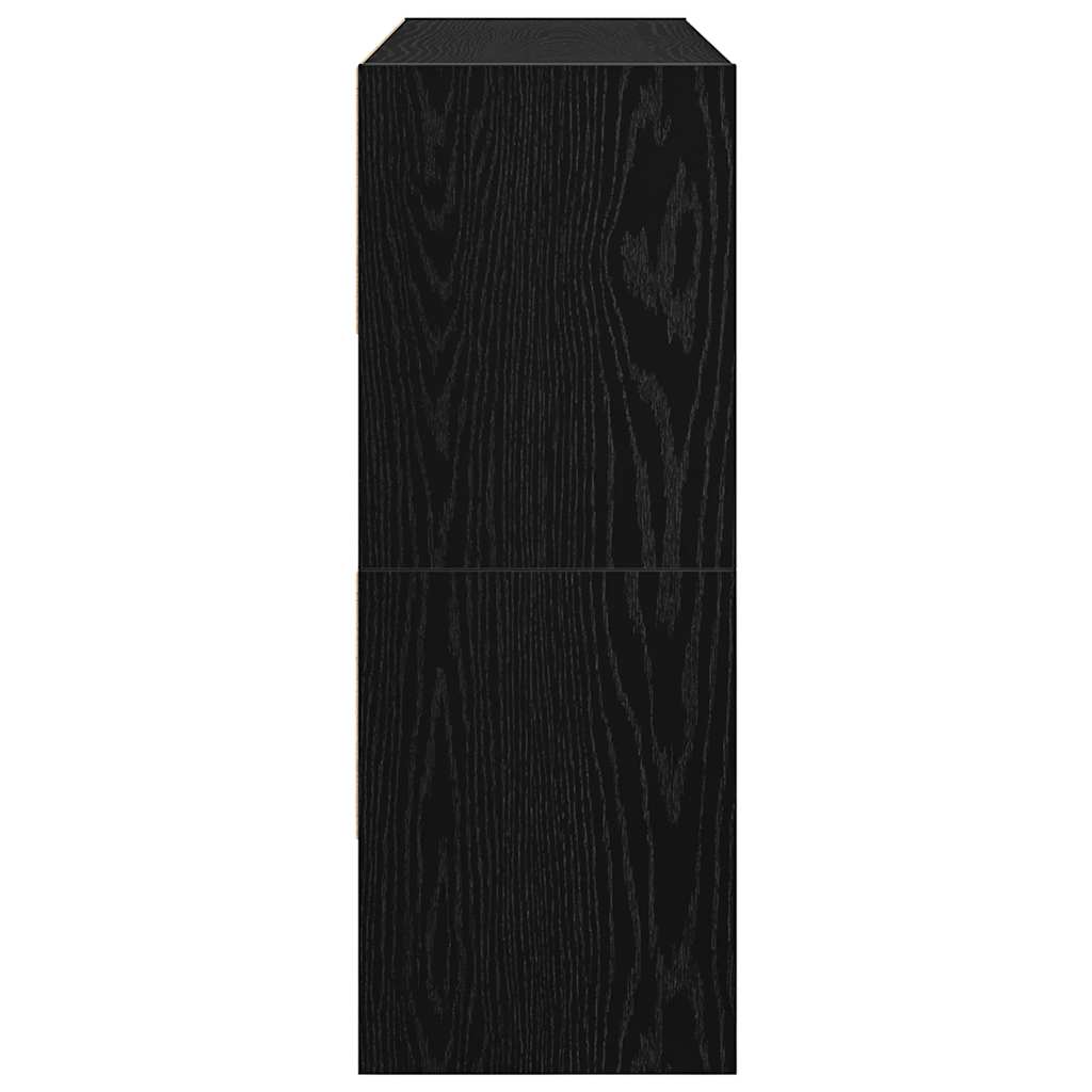 Étagères à chaussures empilables en chêne noir 89,5 x 30 x 40cm - XIOS