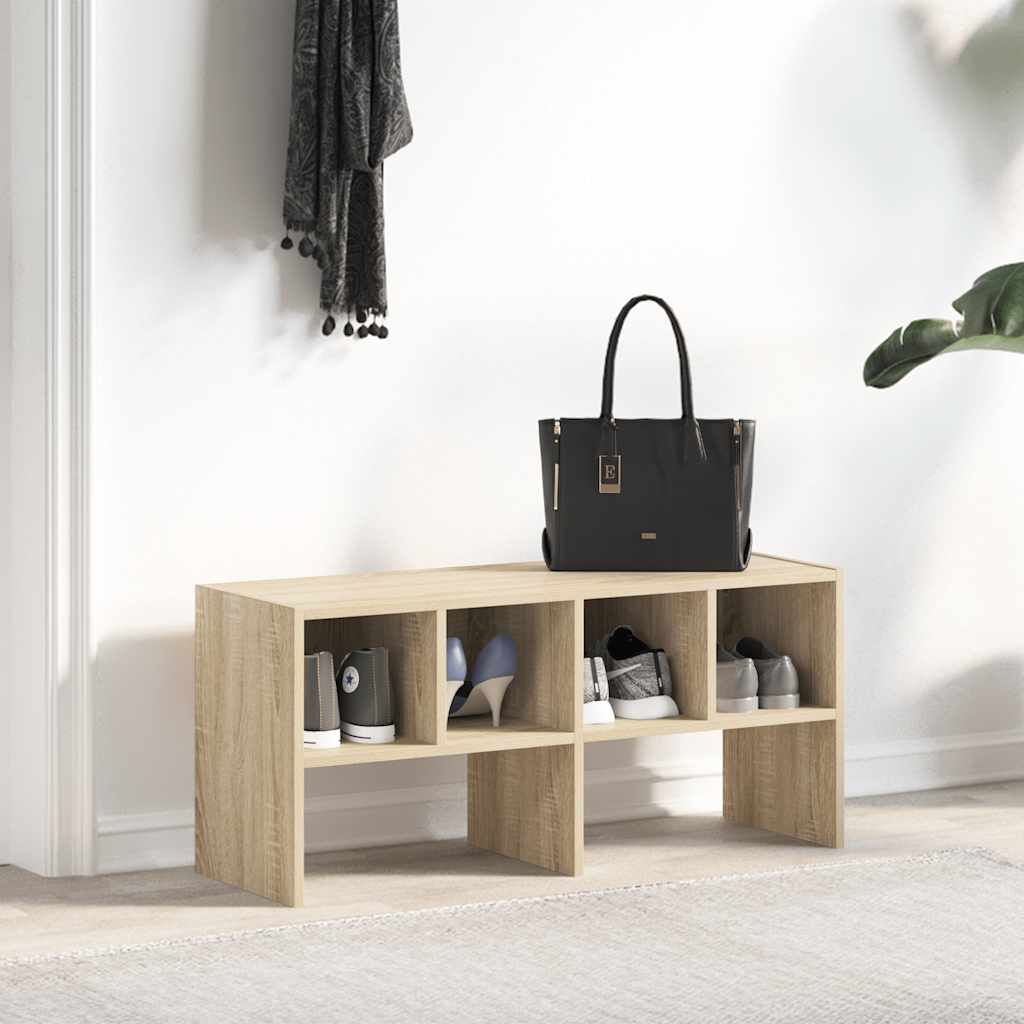 Étagère à chaussures empilable chêne sonoma 89,5x30x40 cm - XIOS