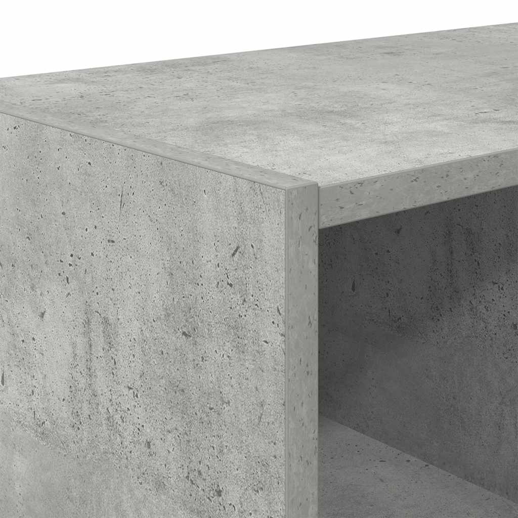 Étagères à chaussures 2 pcs empilable gris béton 89,5x30x40 cm - XIOS