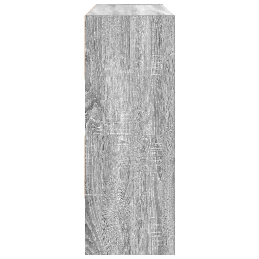 Étagères à chaussures empilables 2 pcs sonoma gris 89,5x30x40cm - XIOS