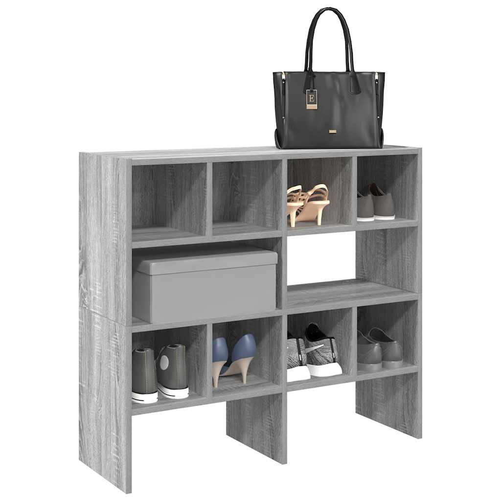Étagères à chaussures empilables 2 pcs sonoma gris 89,5x30x40cm - XIOS
