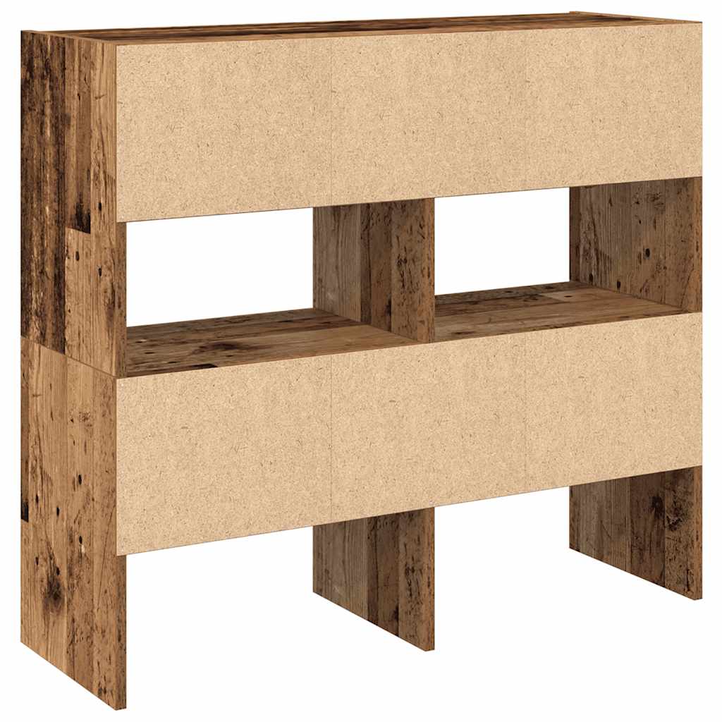 Étagères à chaussures empilables 2 pcs vieux bois 89,5x30x40 cm - XIOS