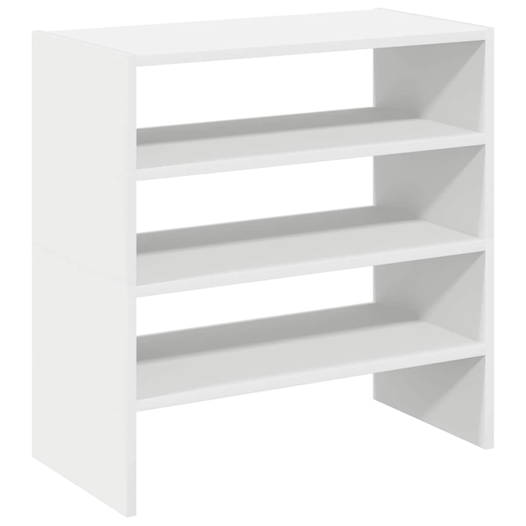 Étagères à chaussures 2 pcs empilable blanc 60x30x30,5 cm - XIOS