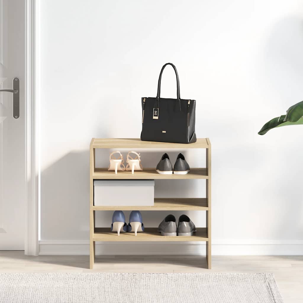 Étagères à chaussures 2 pcs empilable chêne sonoma 60x30x30,5cm - XIOS