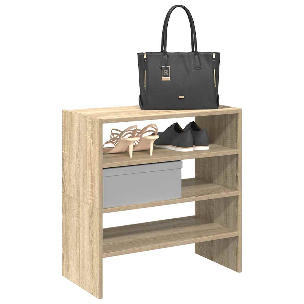 Étagères à chaussures 2 pcs empilable chêne sonoma 60x30x30,5cm - XIOS