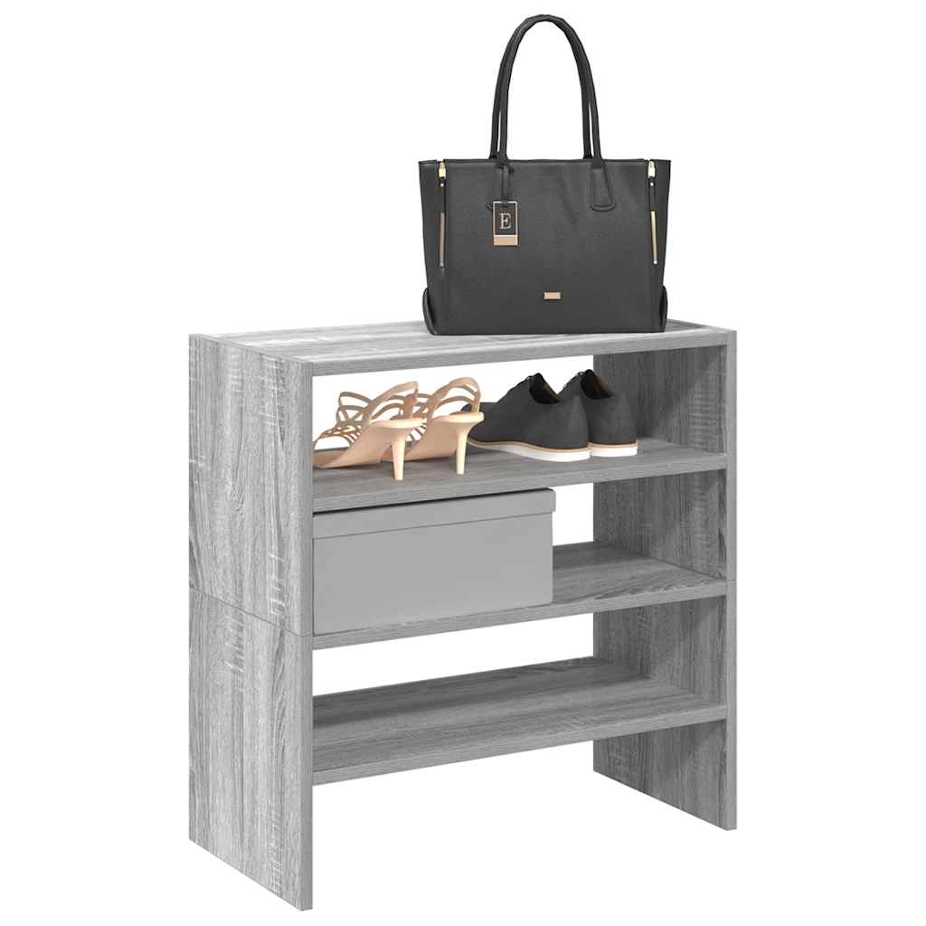 Étagères à chaussures 2 pcs empilable sonoma gris 60x30x30,5 cm - XIOS