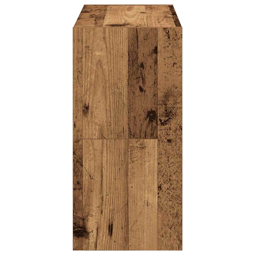 Étagères à chaussures 2 pcs empilable vieux bois 60x30x30,5 cm - XIOS