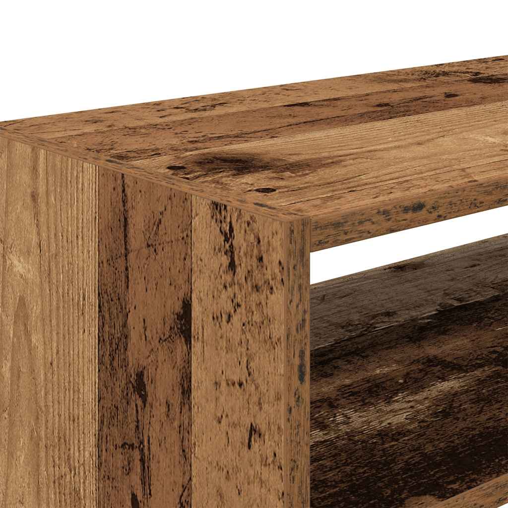 Étagères à chaussures 2 pcs empilable vieux bois 60x30x30,5 cm - XIOS