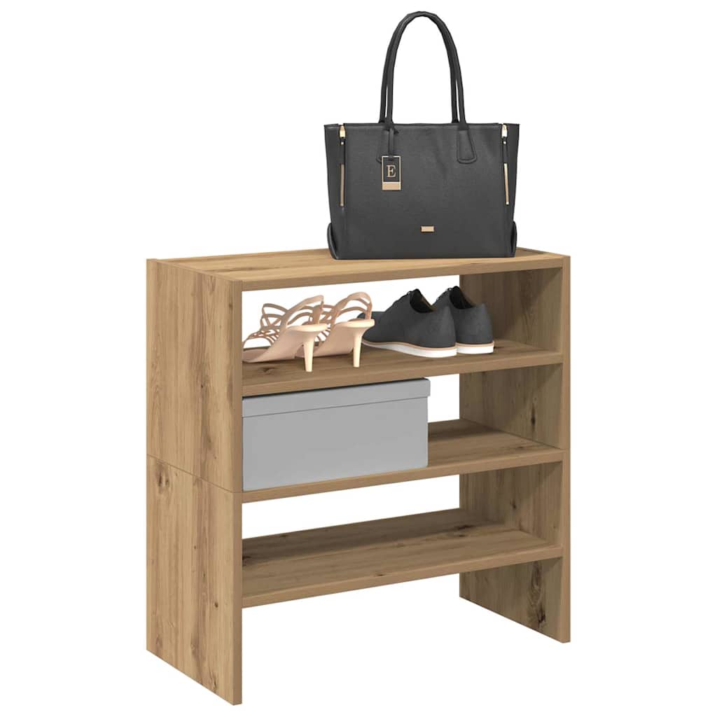 Étagères à chaussures 2 pcs empilable chêne artisanal - XIOS