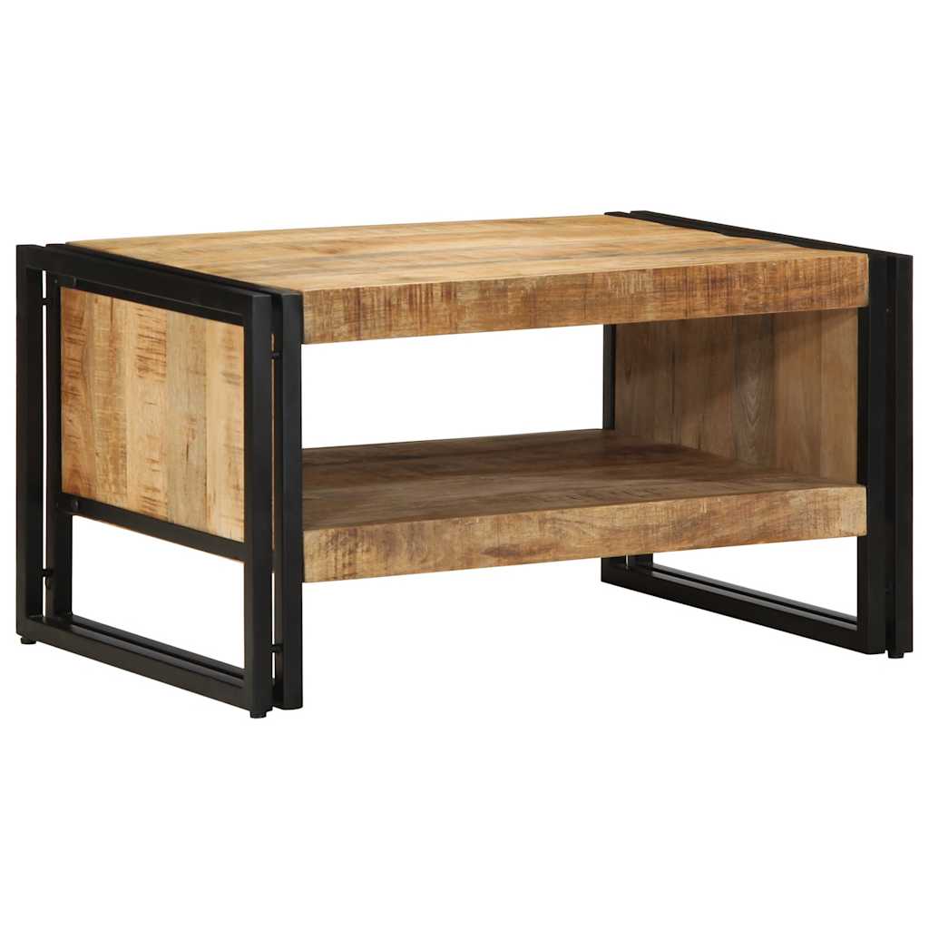 Table basse 70x50x38 cm bois de manguier massif brut - XIOS
