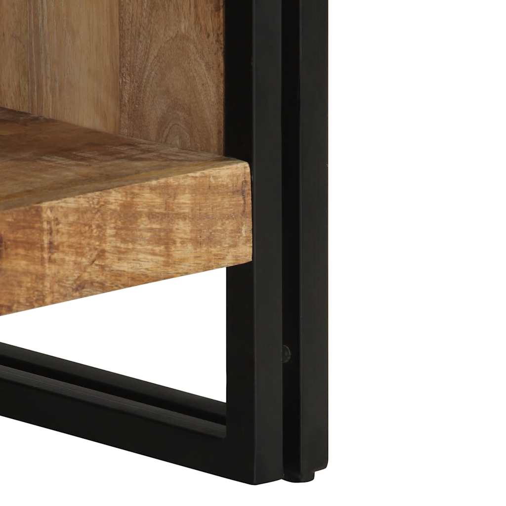 Table basse 70x50x38 cm bois de manguier massif brut - XIOS