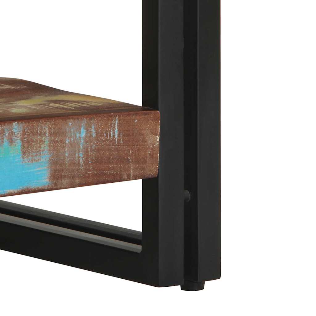 Table basse multicolore 70x50x38 cm bois de récupération massif - XIOS