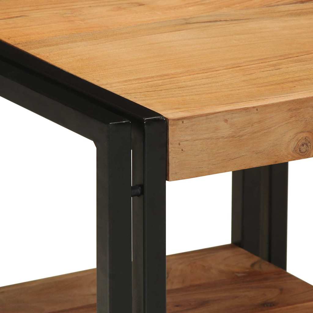 Table basse Marron 40 x 40 x 38 cm Bois d'acacia massif - XIOS