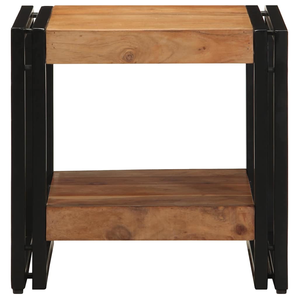 Table basse Marron 40 x 40 x 38 cm Bois d'acacia massif - XIOS