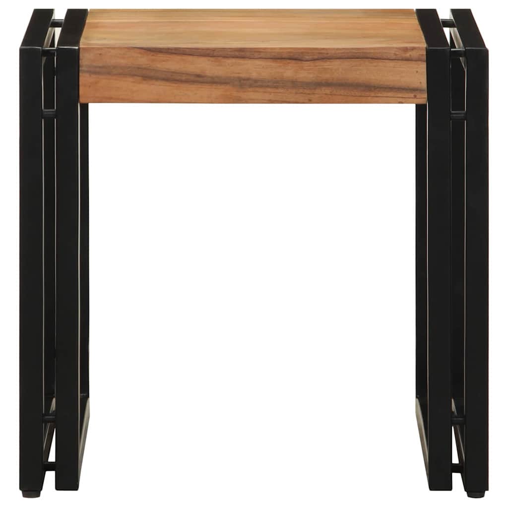Table basse Marron 40 x 40 x 38 cm Bois d'acacia massif - XIOS