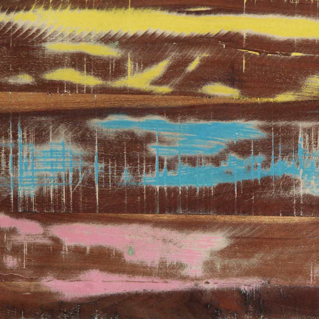 Table basse Multicolore 40 x 40 x 38 cm Bois Recyclé Solide - XIOS