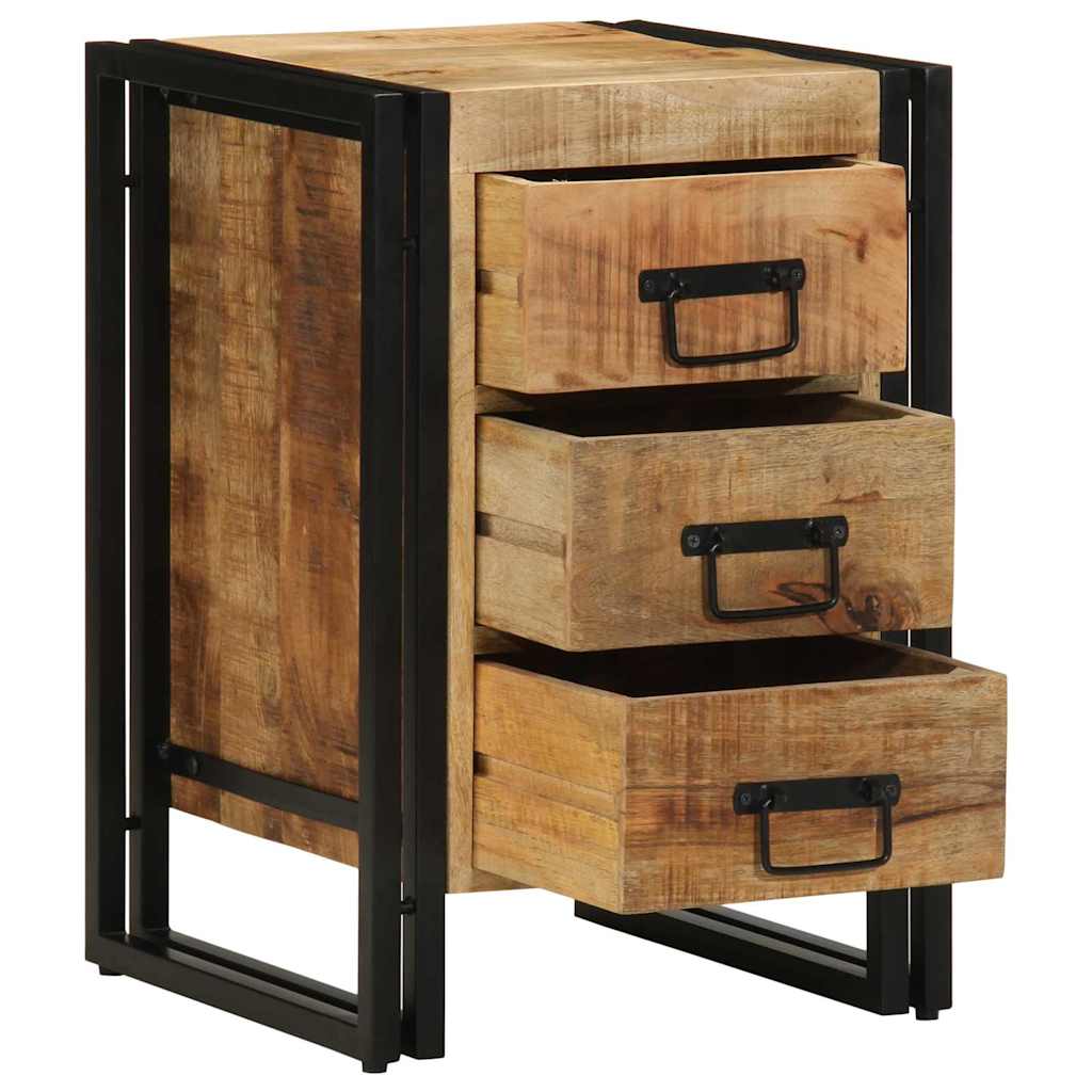 Cabinet de chevet 40 x 35 x 50 cm bois de manguier massif - XIOS