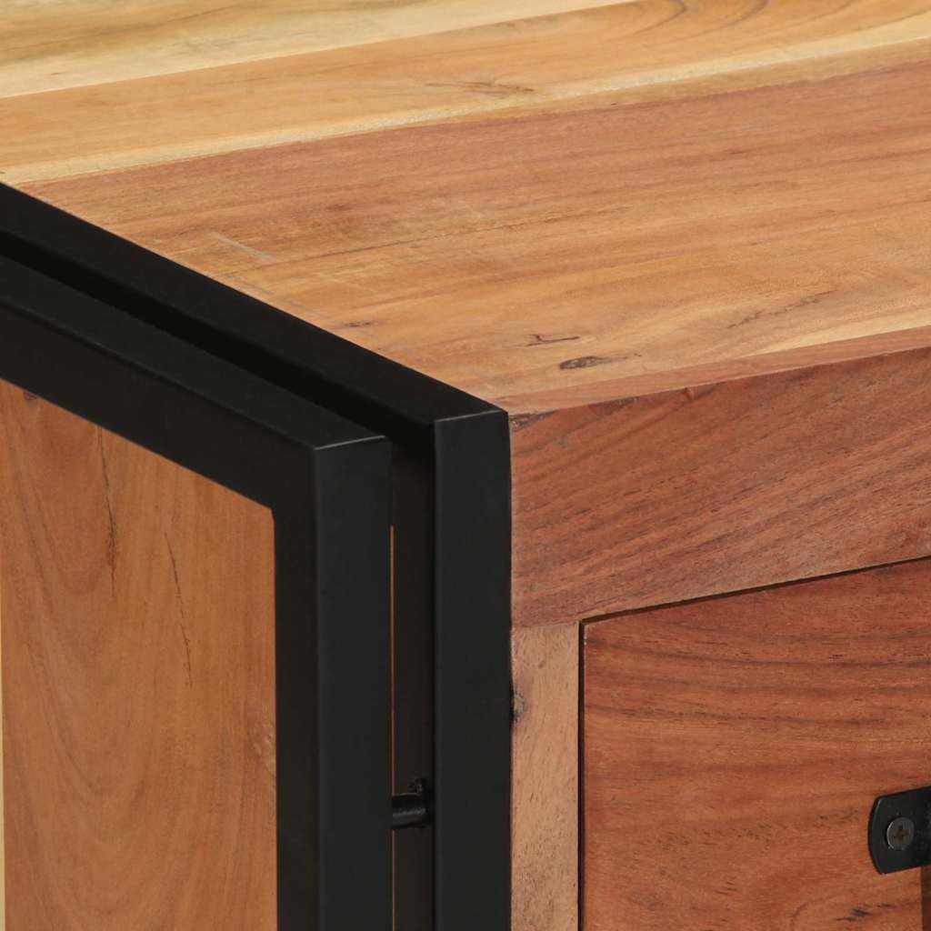 Cabinet de chevet Marron 40 x 40 x 59 cm Bois d'acacia massif - XIOS