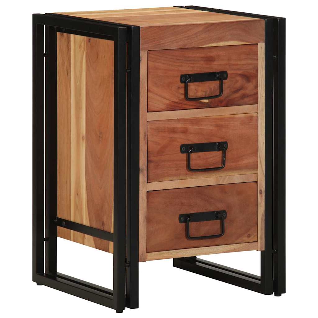 Cabinet de chevet Marron 40 x 40 x 59 cm Bois d'acacia massif - XIOS
