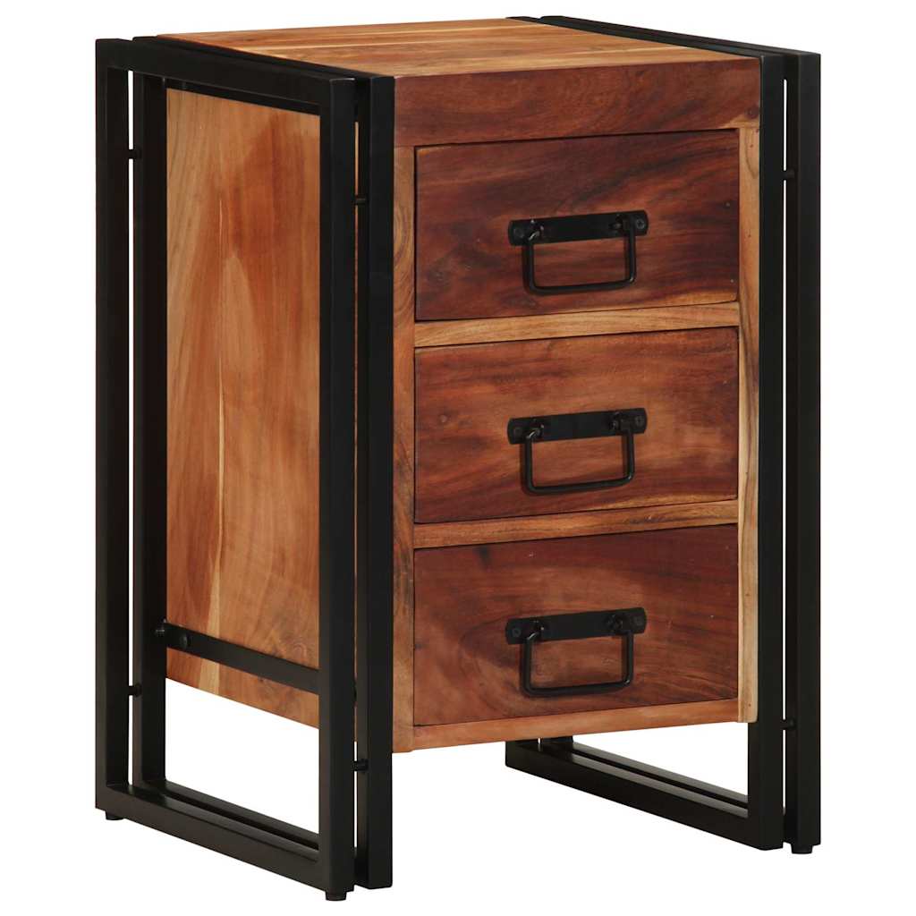 Cabinet de chevet Marron 40 x 40 x 59 cm Bois d'acacia massif - XIOS
