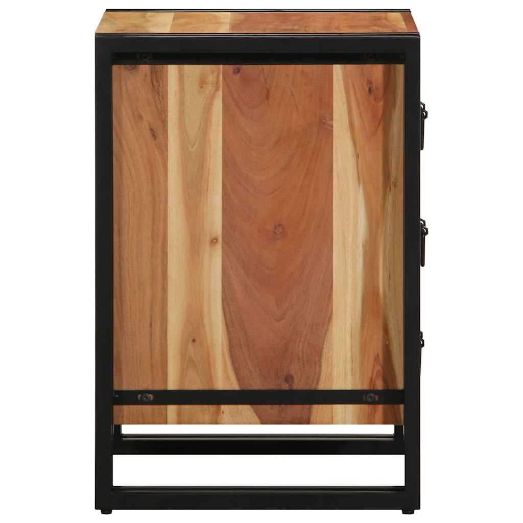 Cabinet de chevet Marron 40 x 40 x 59 cm Bois d'acacia massif - XIOS