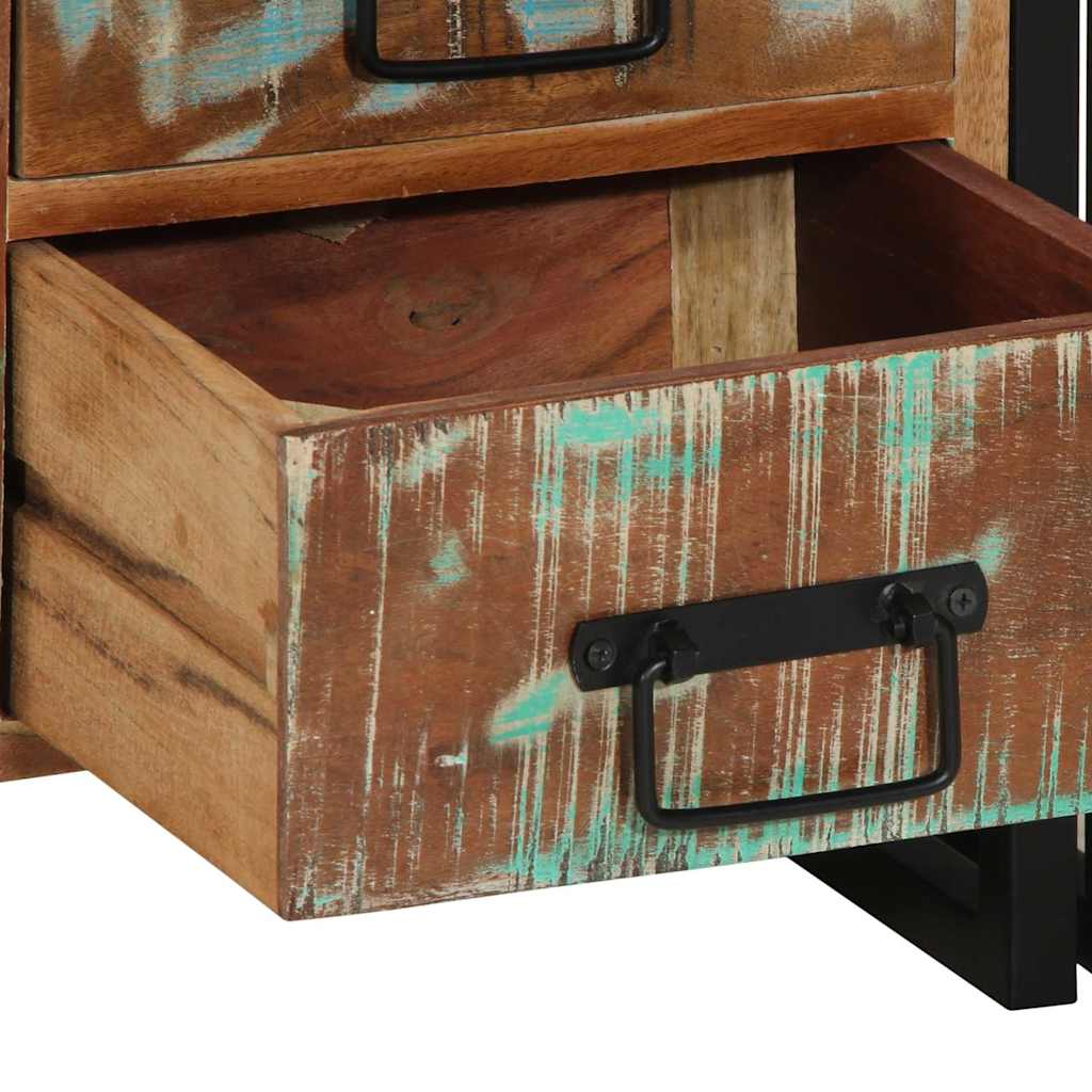 Cabinet de chevet 40 x 35 x 50 cm bois de récupération massif - XIOS