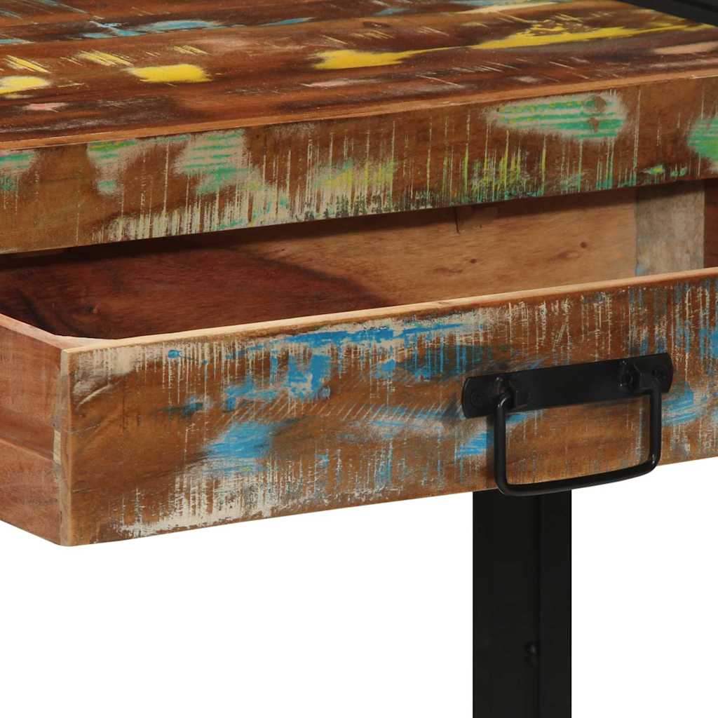 Table console Multicolore 120 x 33 x 75 cm Bois Recyclé Solide - XIOS