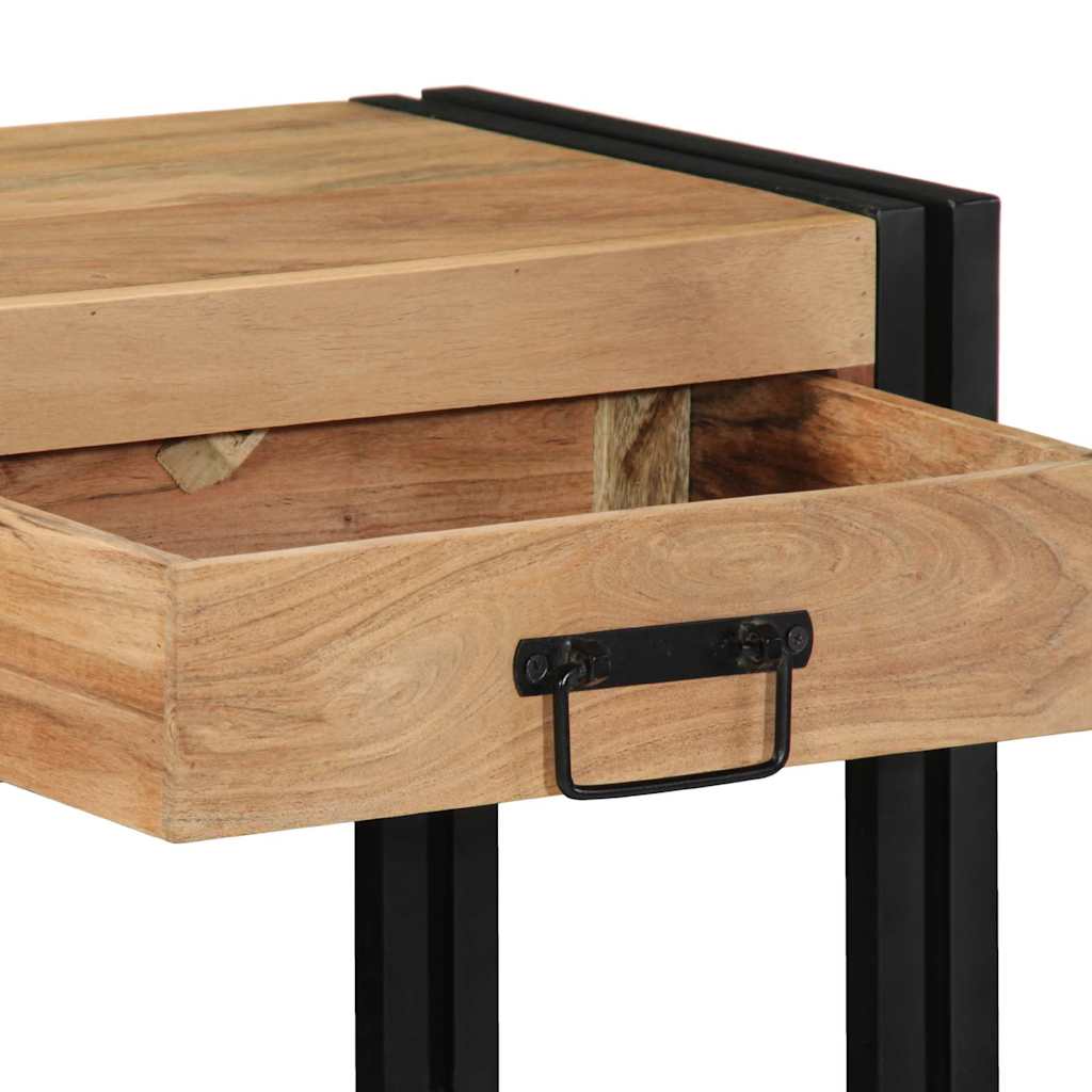 Table console Marron 90 x 33 x 75 cm Bois d'acacia massif - XIOS