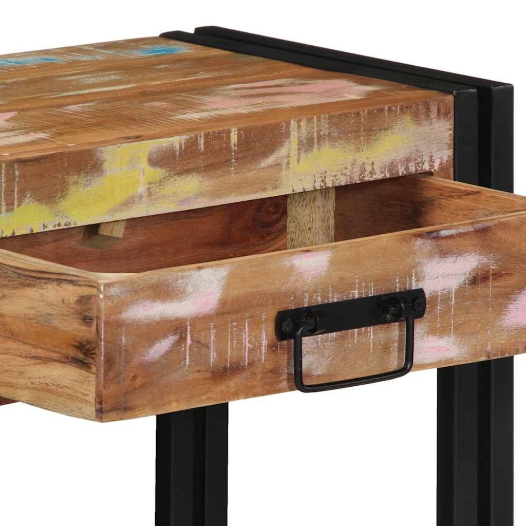 Table console Multicolore 90 x 33 x 75 cm Bois Recyclé Solide - XIOS