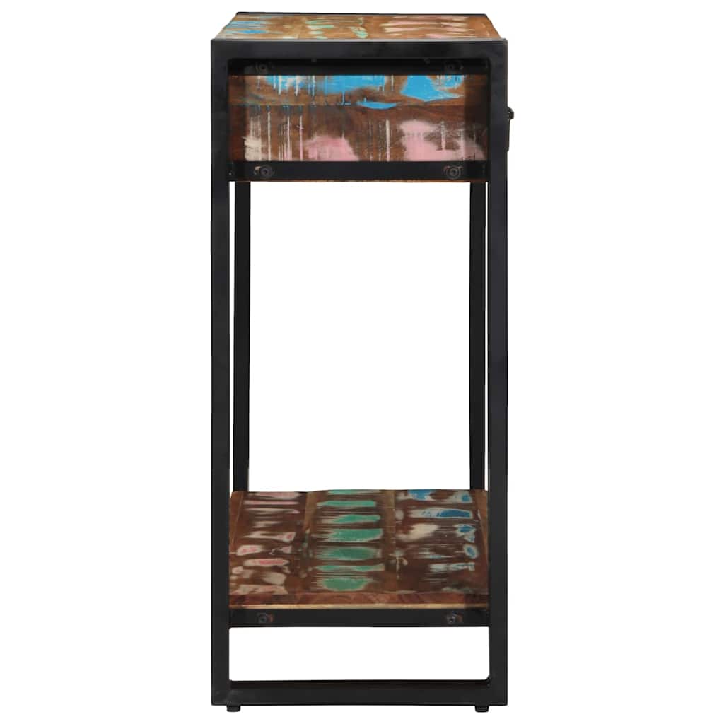 Table console Multicolore 90 x 33 x 75 cm Bois Recyclé Solide - XIOS