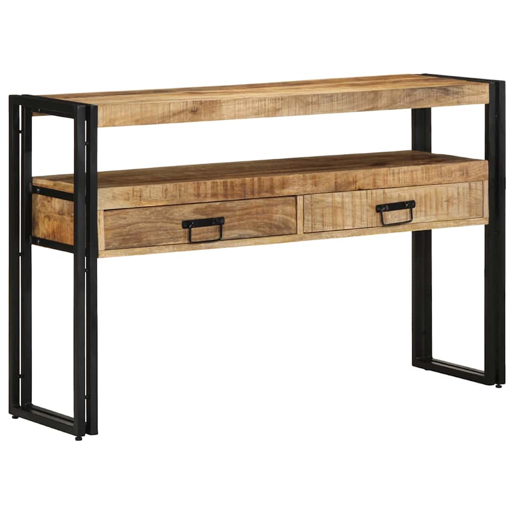 Table console Marron 120 x 33 x 75 cm Bois de mangue massif