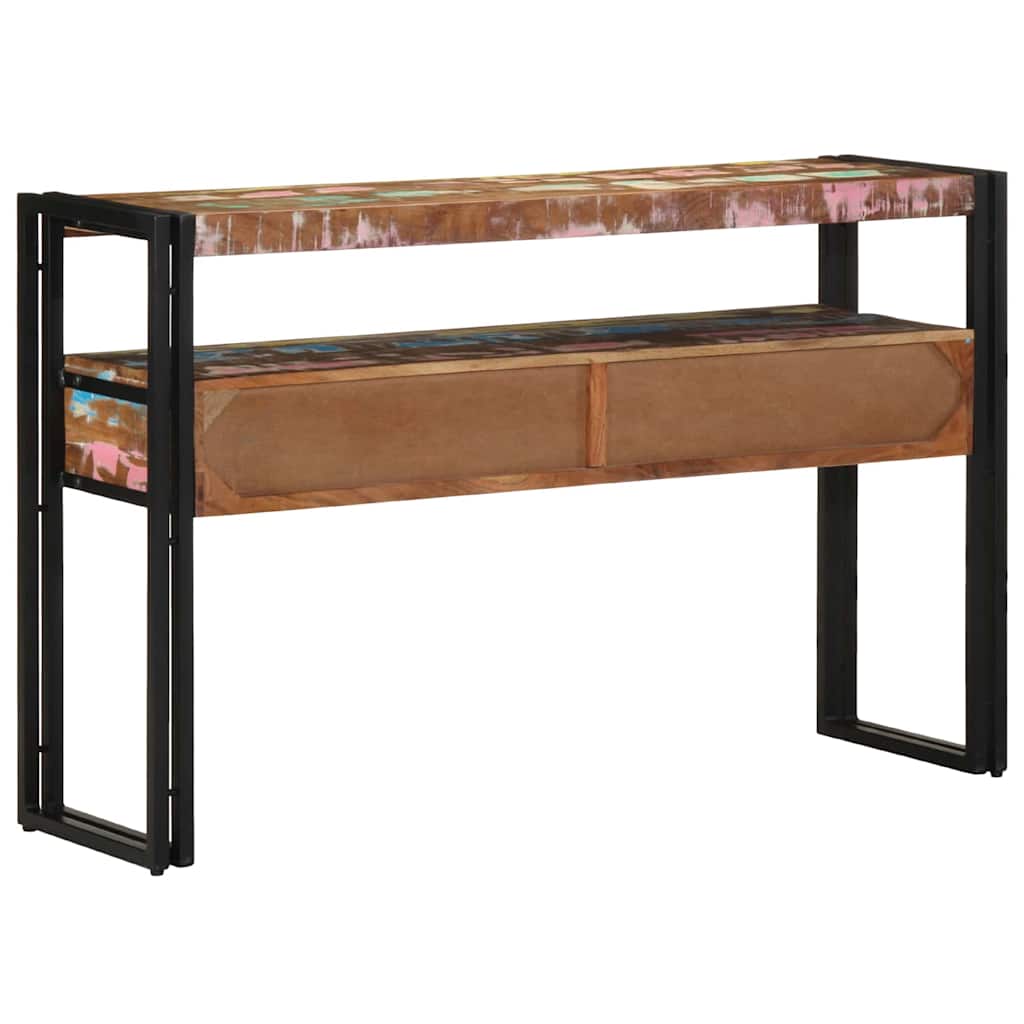 Table console 120 x 33 x 75 cm bois de récupération massif - XIOS