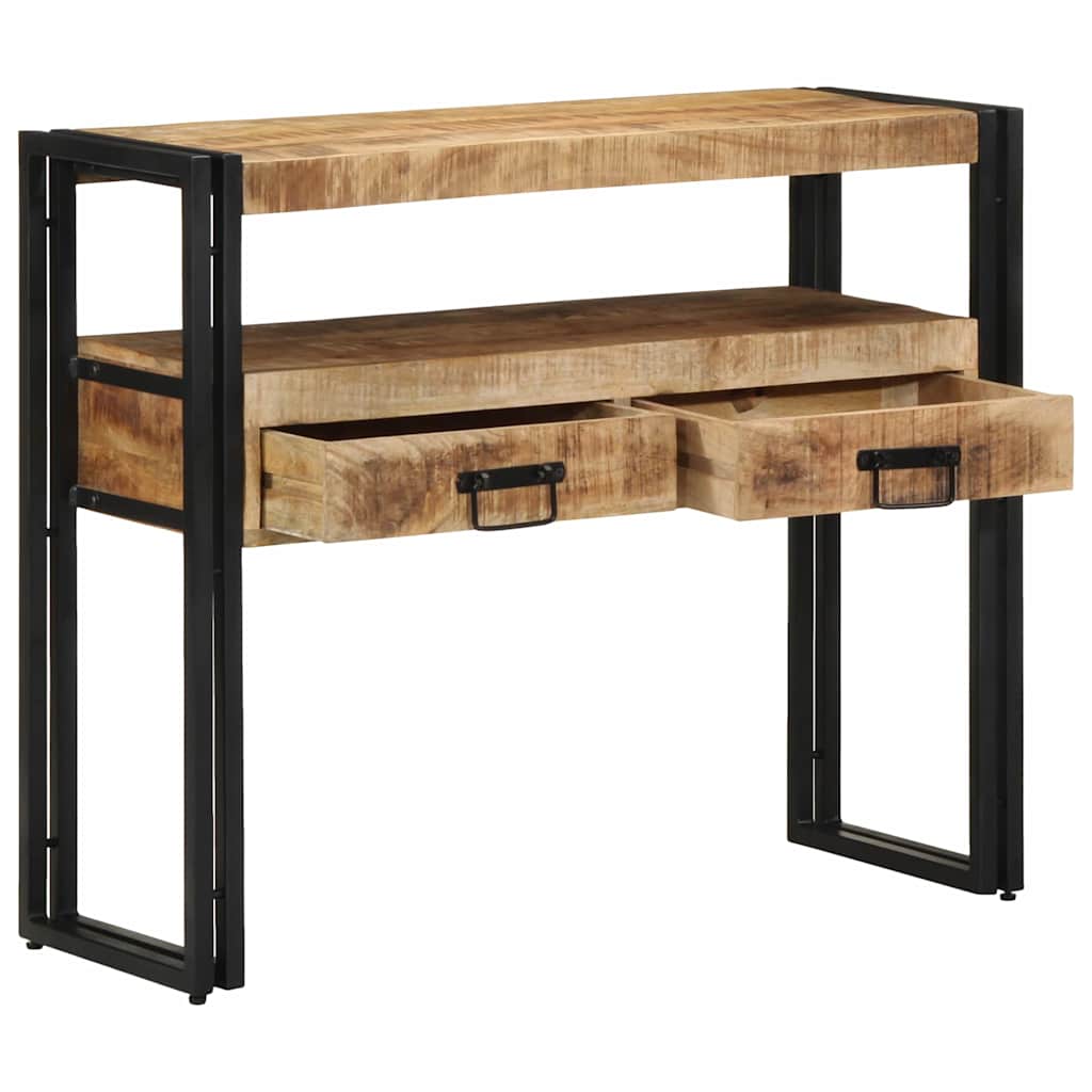 Table console Marron 90 x 33 x 75 cm bois de manguier massif - XIOS