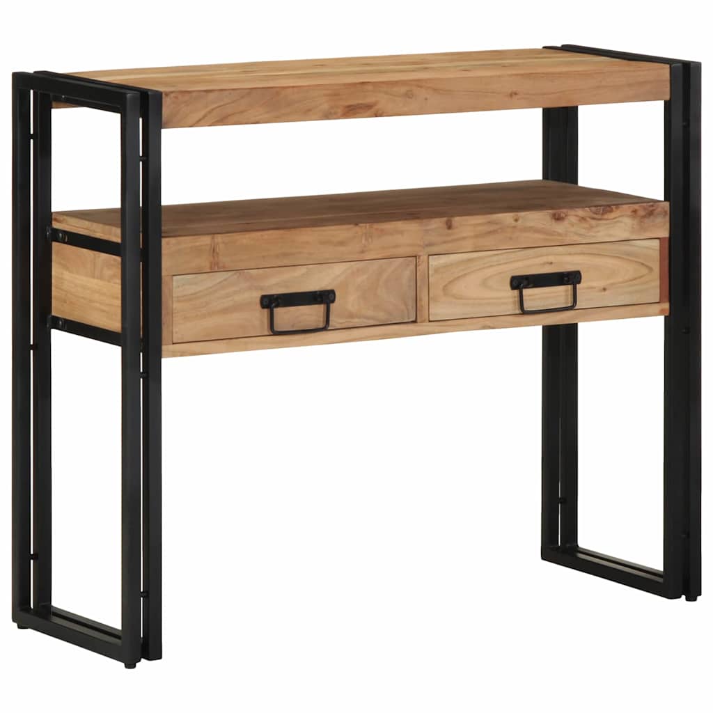 Table console Marron 90 x 33 x 75 cm Bois d'Acacia Massif - XIOS
