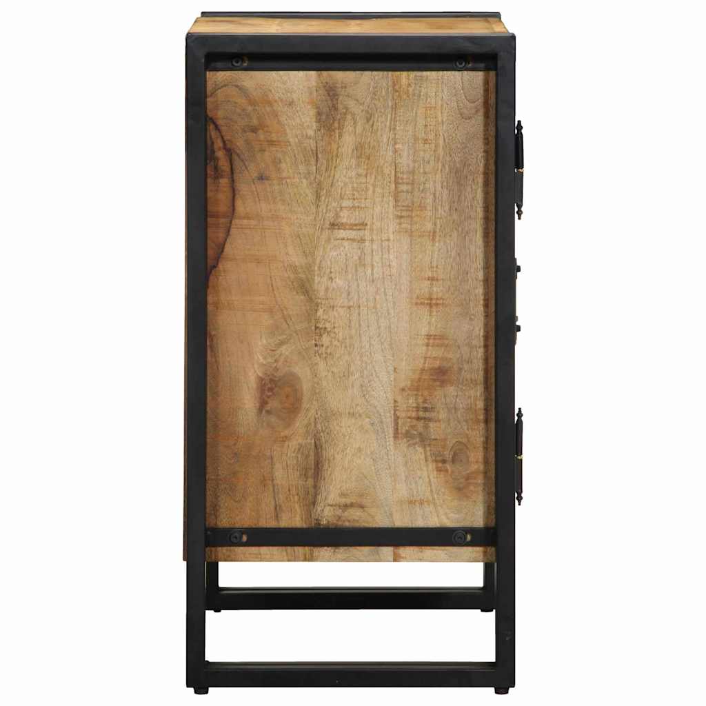 Cabinet à chaussures avec porte Marron Bois de manguier massif - XIOS