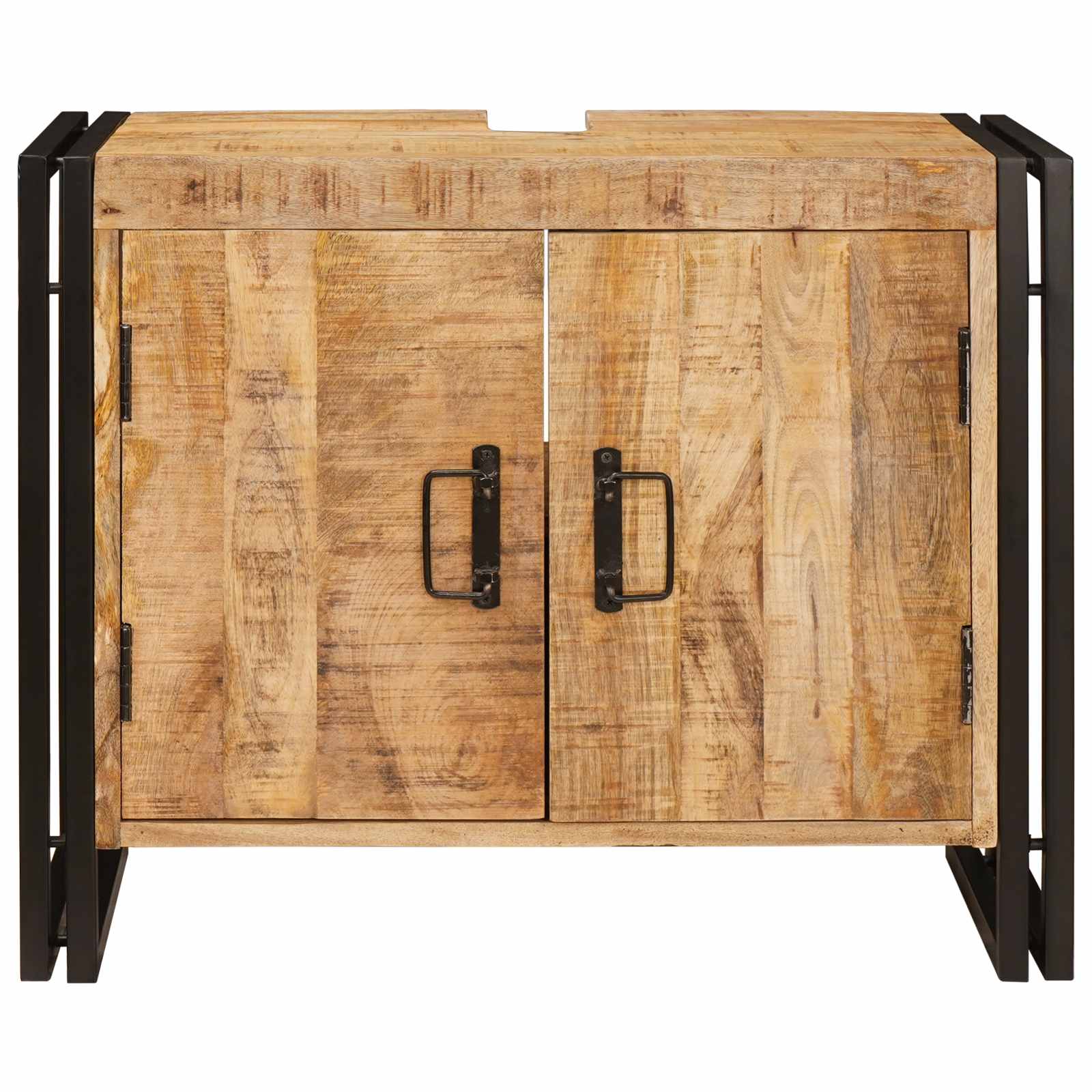 Meuble sous évier Marron 71 x 33 x 58 cm Bois de mangue massif