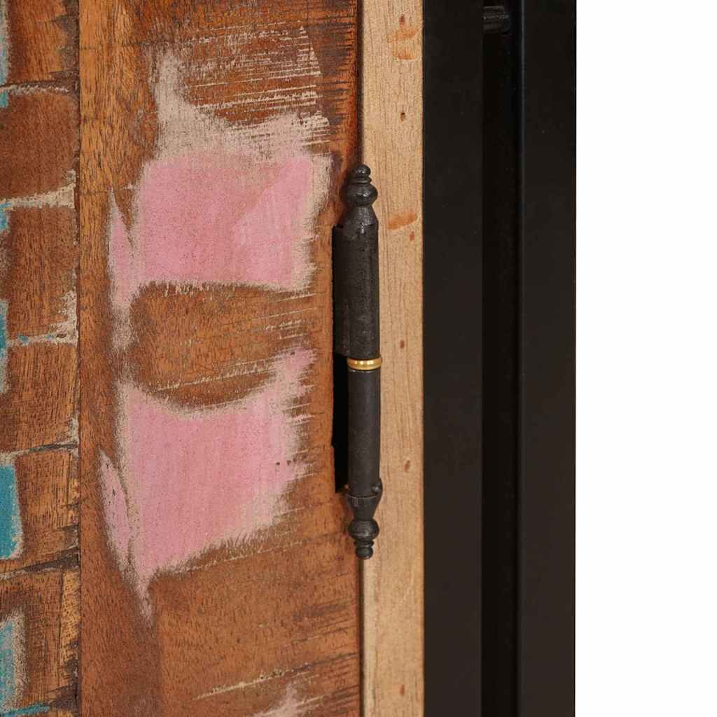 Cabinet de chevet Multicolore bois de récupération massif - XIOS