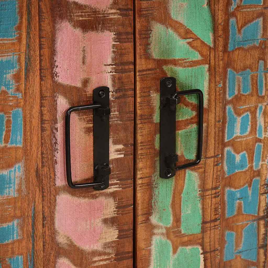 Cabinet de chevet Multicolore bois de récupération massif - XIOS