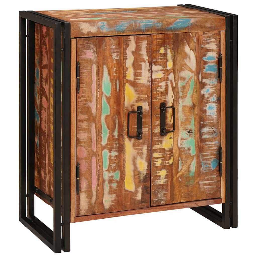 Cabinet de chevet Multicolore bois de récupération massif - XIOS