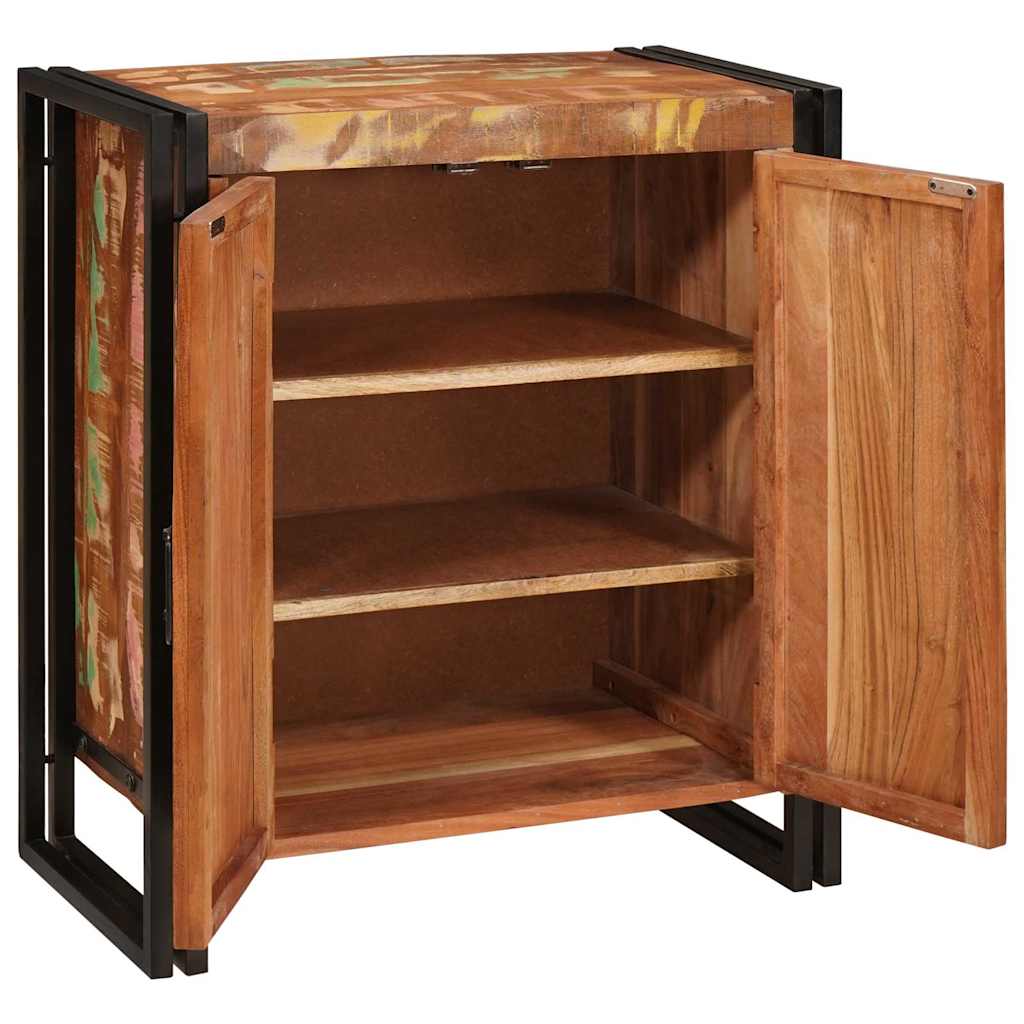 Cabinet de chevet Multicolore bois de récupération massif - XIOS